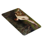 Circe (Frau, Tiger und Ozelot) (von John Collier) Magnet (Rechte Seite)