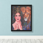 Circe goddess Stretched Canvas Print by Renee Leinwanddruck (Insitu (Holzboden))