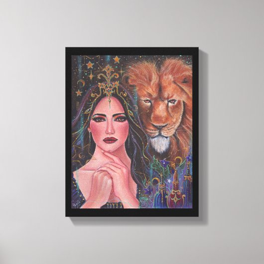 Circe goddess Stretched Canvas Print by Renee Leinwanddruck (Vorderseite)