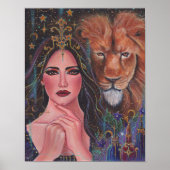 Circe goddess Stretched Canvas Print by Renee Poster (Vorne)