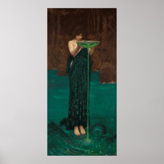 Circe Invidiosa (1892) von John William Waterhouse Poster (Vorne)