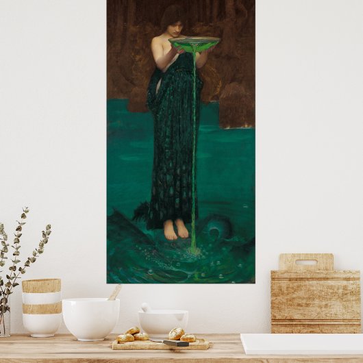 Circe Invidiosa (1892) von John William Waterhouse Poster (Küche)