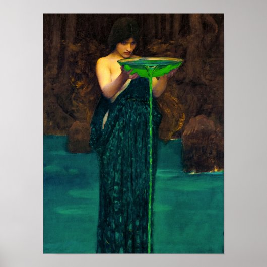 Circe Invidiosa, 1892 von John William Waterhouse Poster (Vorne)
