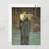 Circe Invidiosa by J W Waterhouse 1892 Postkarte (Vorne/Hinten)