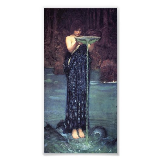 Circe Invidiosa - Circe mit einem Ponseive Bowl Fotodruck (Vorne)