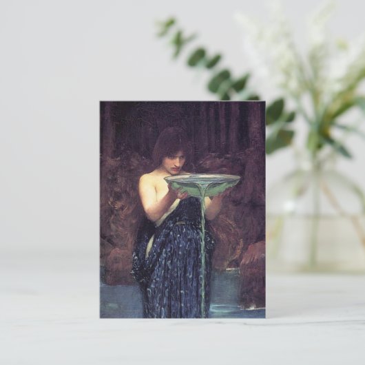 Circe Invidiosa - Circe mit einem Ponseive Bowl Postkarte (Stehend Vorderseite)
