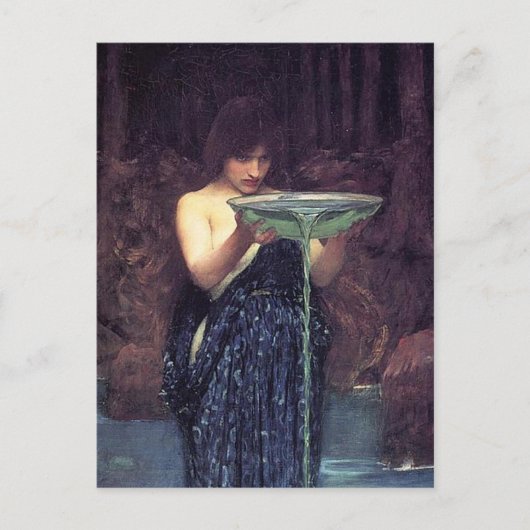 Circe Invidiosa - Circe mit einem Ponseive Bowl Postkarte (Vorderseite)