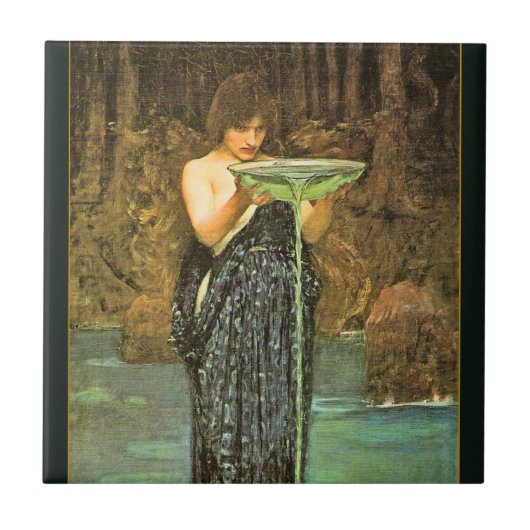 Circe Invidiosa Keramik vor Raphaelit Fliese (Vorderseite)