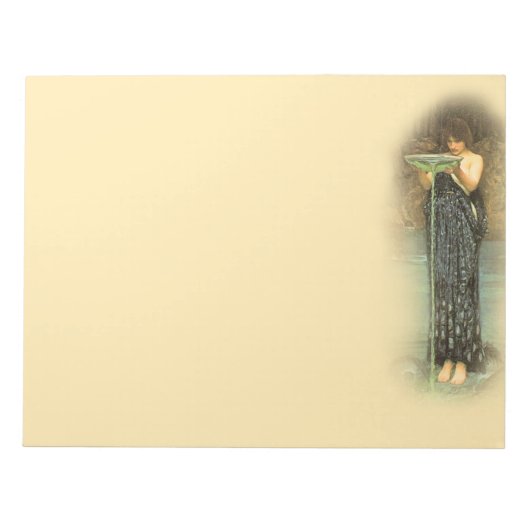 Circe Invidiosa Pre-Raphaelite 11X8,5 Zoll Notepad Notizblock (Vorderseite)