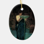 Circe Invidiosa von John William Waterhouse Keramik Ornament (Hinten)