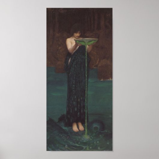 Circe Invidiosa von John William Waterhouse Poster (Vorne)