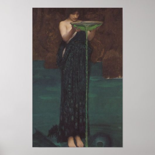 Circe Invidiosa von John William Waterhouse Poster (Vorne)