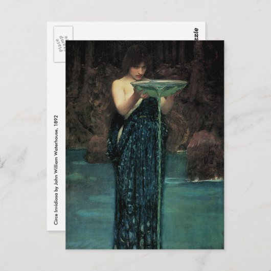 Circe Invidiosa von John William Waterhouse Postkarte (Vorne/Hinten)