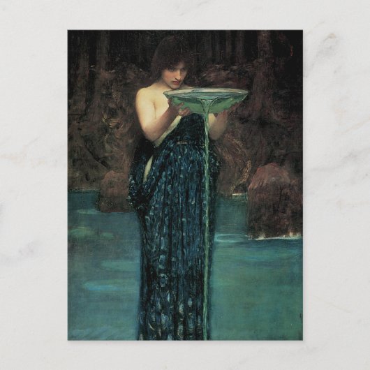 Circe Invidiosa von John William Waterhouse Postkarte (Vorderseite)