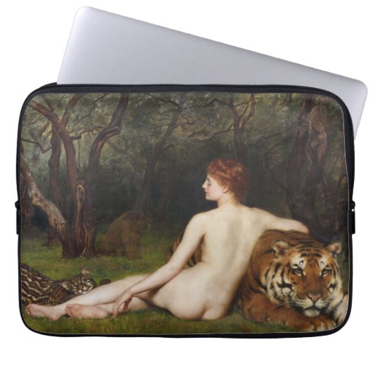 Circe (Magical Goddess and Cats) (by John Collier) Laptopschutzhülle (Vorderseite)