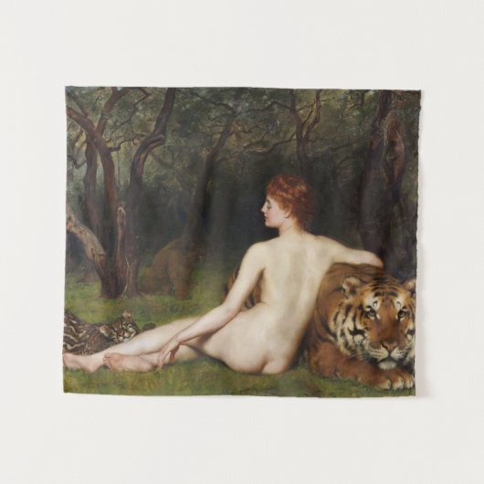 Circe (Magical Seductive Beauty) (by John Collier) Wandteppich (Vorderseite (Horizontal))