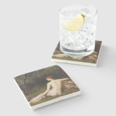 Circe (Magical Sensual Goddess) (by John Collier) Steinuntersetzer (Seitenansicht)