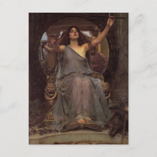 Circe Odysseus den Cup anbieten Postkarte (Vorderseite)