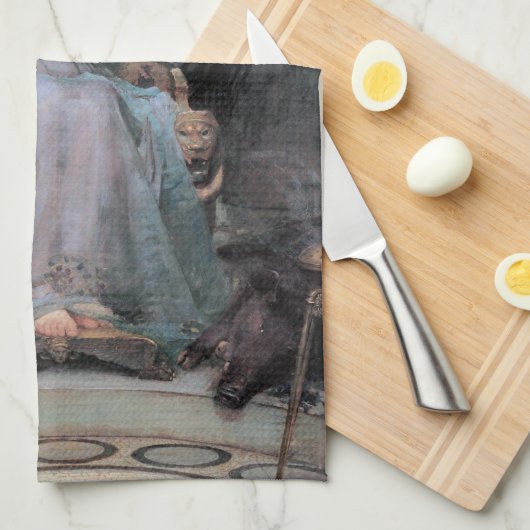 Circe Odysseus, Wasserhaus Geschirrtuch (Viertel Falte)