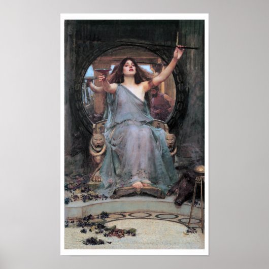 Circe Odysseus, Wasserhaus Poster (Vorne)