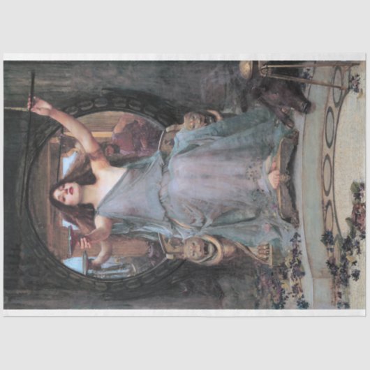 Circe Odysseus, Wasserhaus Seidenpapier (Vorderseite)