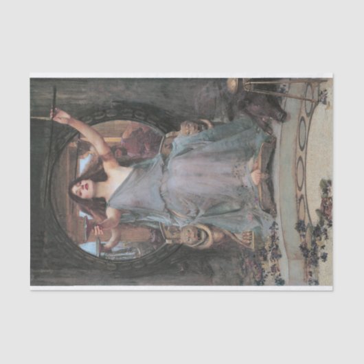 Circe Offering den Cup an Ulysses Decoupage Seidenpapier (Vorderseite)