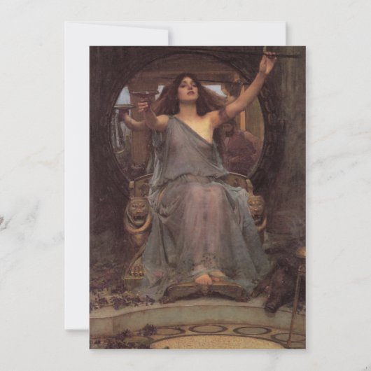 Circe Offering den Cup für Ulysses Einladung (Vorderseite)