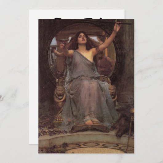Circe Offering den Cup für Ulysses Einladung (Vorne/Hinten)