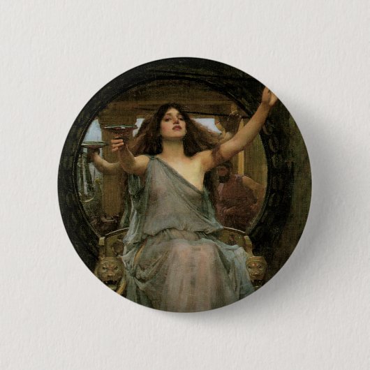 Circe Offering the Cup für Ulysses durch JW Waterh Button (Vorderseite)