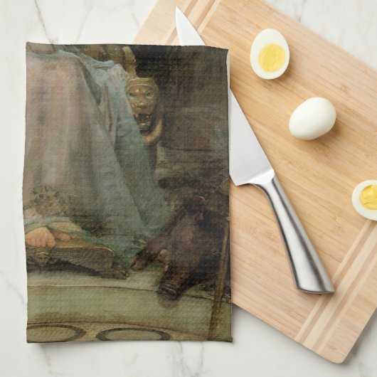 Circe Offering the Cup für Ulysses durch JW Waterh Geschirrtuch (Viertel Falte)