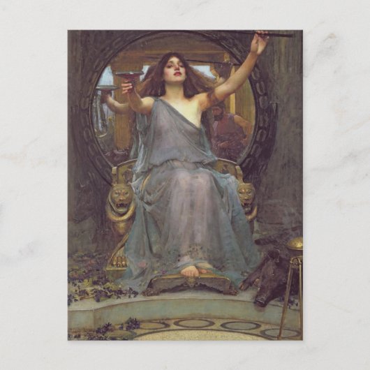 Circe Offering the Cup John William Waterhouse Postkarte (Vorderseite)