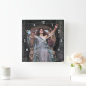 Circe Offering the Cup to Odysseus, Waterhouse Quadratische Wanduhr (Zuhause)