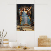 Circe Offering the Cup to Ulysses by Waterhouse Poster (Küche)