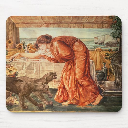 Circe strömendes Gift in einen Vase Mousepad (Vorne)