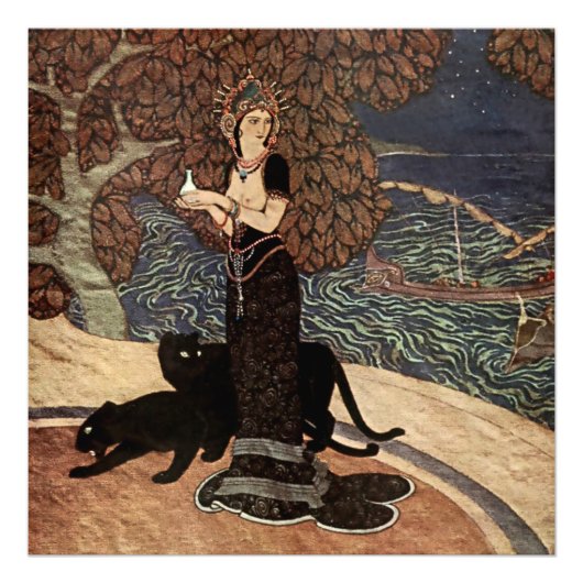 "Circe the Enchantress" von Edmund Dulac Fotodruck (Vorne)