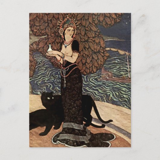 "Circe the Enchantress" von Edmund Dulac Postkarte (Vorderseite)
