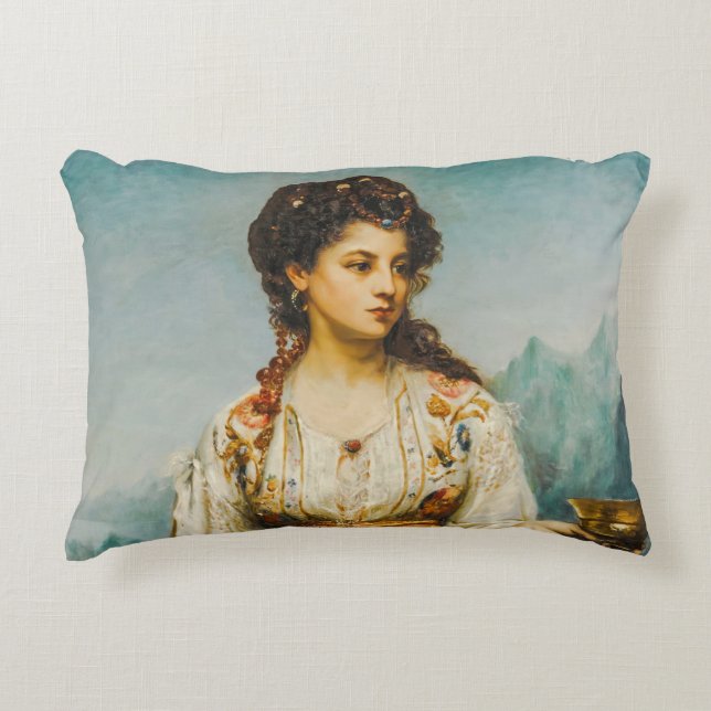 Circe von Jean Jules Bardin (1875) Dekokissen (Vorderseite)