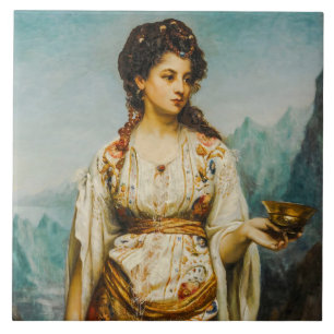 Circe von Jean Jules Bardin (1875) Fliese