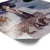 "Circe With Leopards" von Edmund Dulac Fotodruck (Ecke)