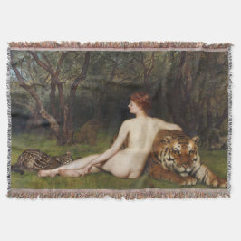 Circe (Woman With Wild Tiger) (by John Collier) Decke