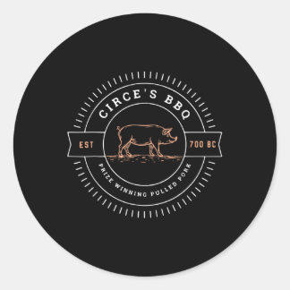 Circes Grillen Funny Greece Mythology Runder Aufkleber