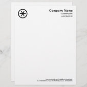 Circlated Asterisk - Black Briefkopf (Vorne/Hinten)