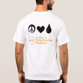 Circle ABM mit Frieden Liebe Muttermilch T-Shirt (Rückseite)