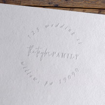 Circle Address of Modern Chic Family