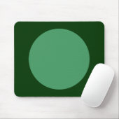 Circle - Army Green und Dk Green Mousepad (Mit Mouse)