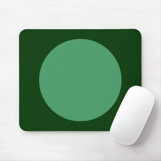 Circle - Army Green und Dk Green Mousepad (Mit Mouse)