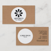 Circle - Art Deco - Karte (Vorne/Hinten)