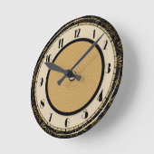 Circle Art Déco Style Runde Wanduhr (Winkel)