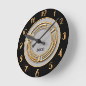 Circle Art Deco Wall Runde Wanduhr (Winkel)