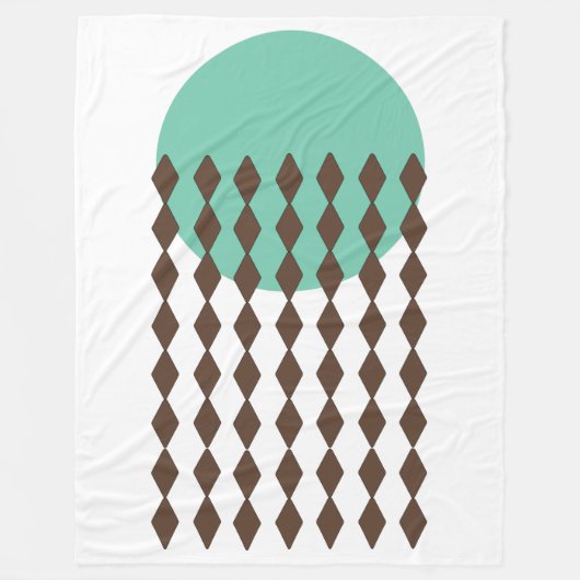 Circle Art Fleecedecke (Vorderseite)